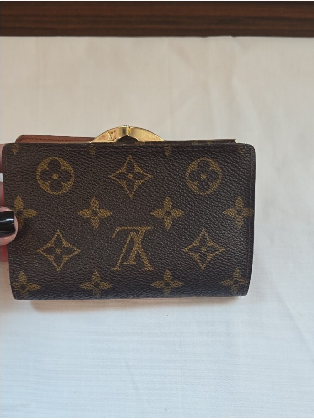 , Louis Vuitton Monogram Canvas Card Holder Wallet in Brown/Gold - Picture 2 of 10